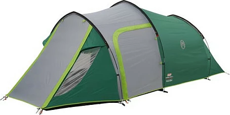 Çadër kampingu Coleman Chimney Rock 3 Plus, tunel, për 3 persona, 2 dhoma, 6.9 kg, gjelbër/gri