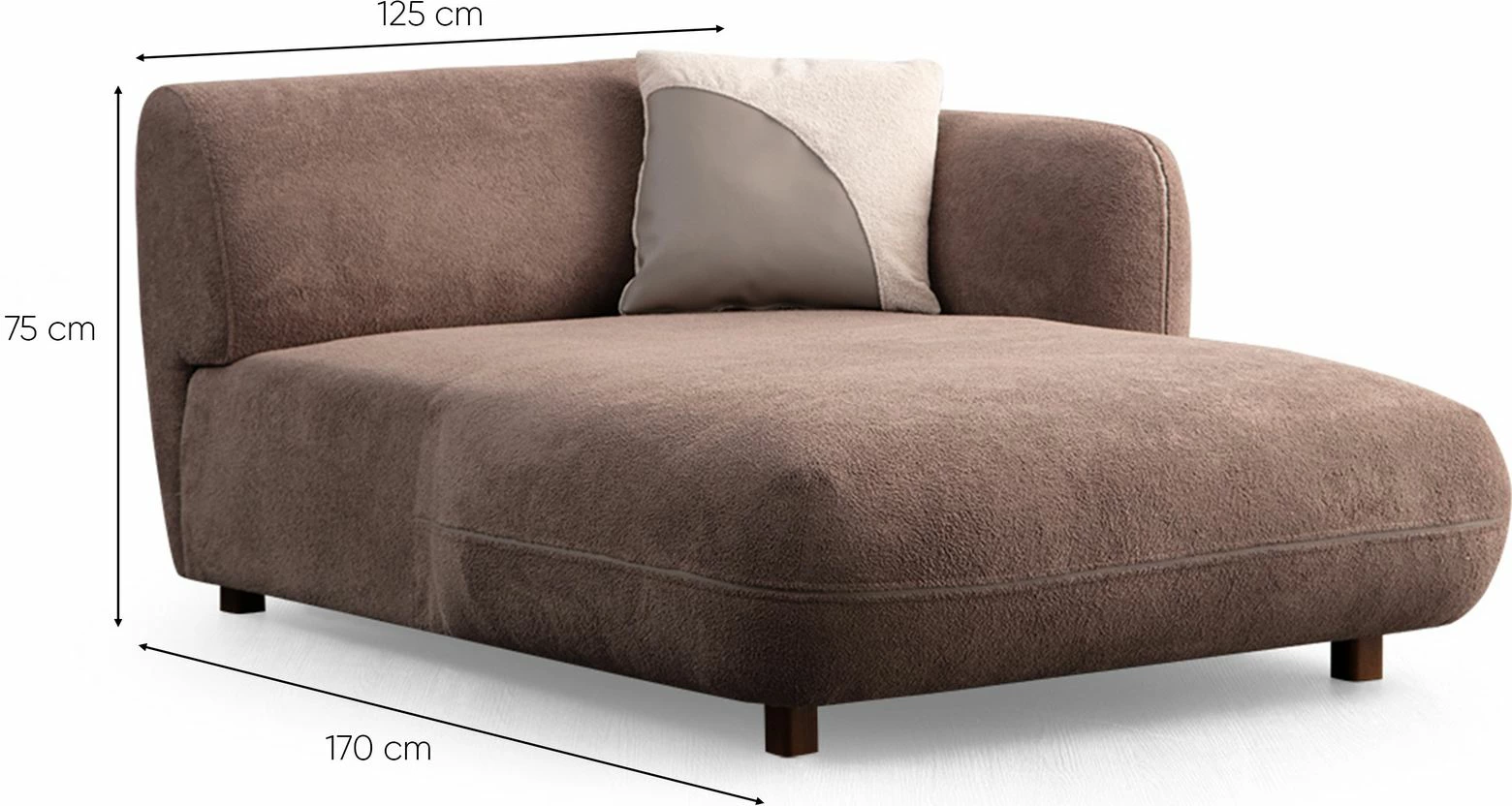 Këndare Pavia, krem dhe kafe, Atelier del Sofa