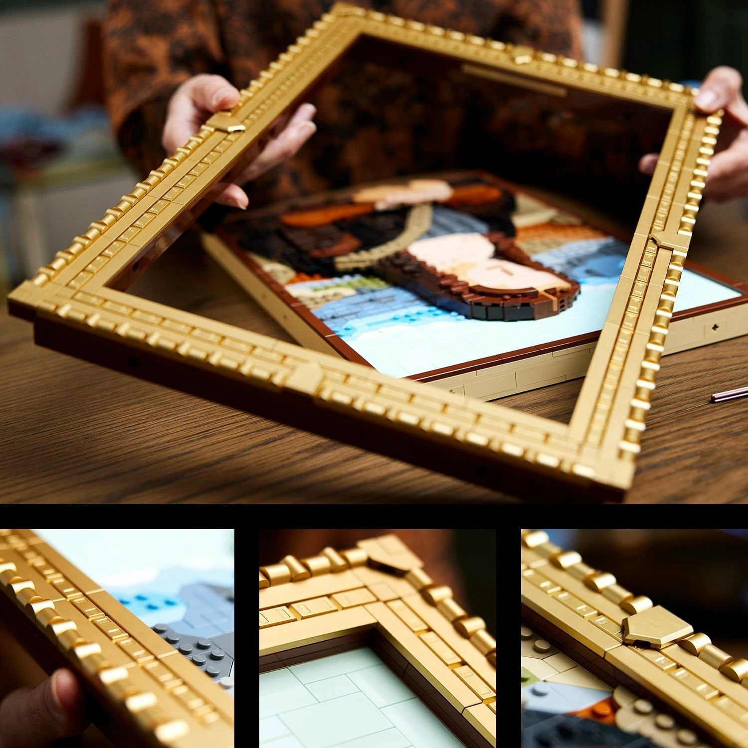 Set LEGO Art Mona Lisa 31213, 1503 pjesë, kornizë e artë