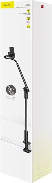 Mbajtëse telefoni Baseus SULR-0G me kapëse, alumini, Gri