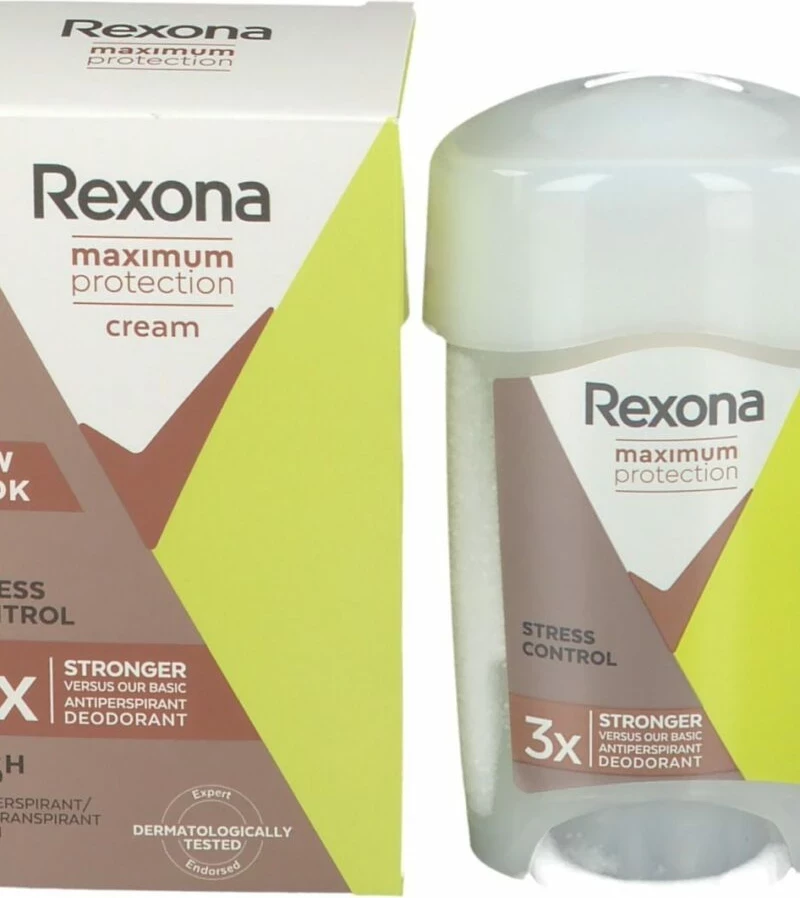 Deodorant Rexona Cream Maximum Protection Stress Control, 45 ml