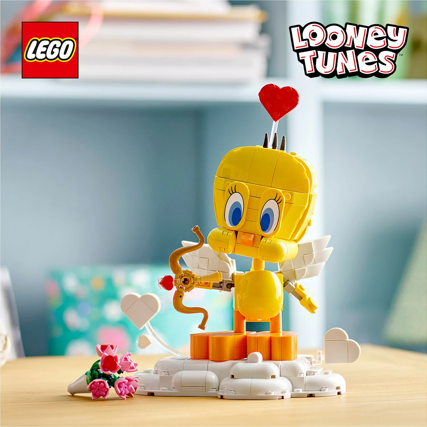 Set ndërtimi LEGO Iconic Sweetheart Tweety Bird 40824, 412 pjesë, 12+, shumëngjyrësh
