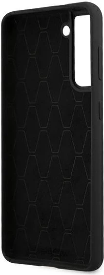 Mbështjellës BMW Silicone Stripes M Collection për Samsung Galaxy S21+, i zi