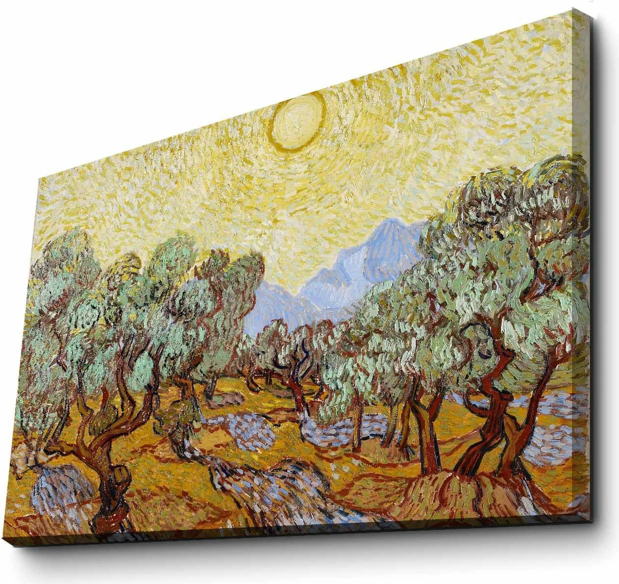Pikturë dekorative në kanavacë, Wallity FAMOUSART-115, Van Gogh, Pemët e Ullirit 1889, shumëngjyrëshe, 45x70cm