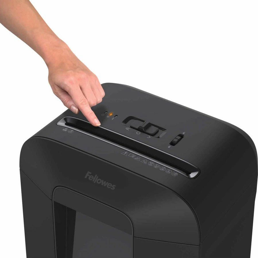 Shredder dokumentesh Fellowes LX85, 12 fletë, P-4, kosh 19 L, i zi
