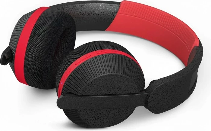 Kufje Philips TAA6219BK/00 on-ear wireless Bluetooth 5.4 karikim diellor bateri 80h IP55 me mikrofon, të zeza/ të kuqe