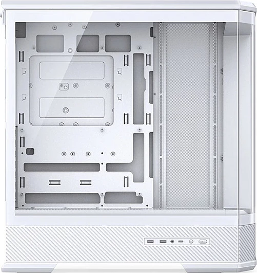 Kasë Jonsbo D400, Midi Tower ATX, Tempered Glass, e bardhë