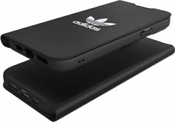 Mbështjellës Adidas OR Booklet Case BASIC për iPhone 13 Pro Max, 6.7", zi-bardhë