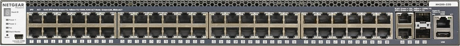 Switch NETGEAR M4300-52G, Managed, 1U, Gri