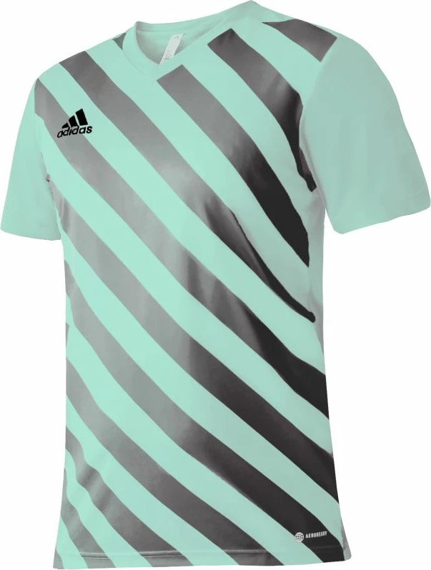 Fanellë për fëmijë adidas, ngjyrë mente me gri [Madhësia: 116 cm]