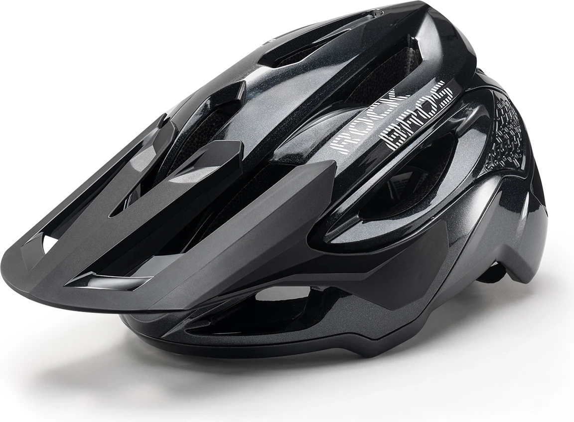 Helmetë për biçikletë Rockbros LK-99 58-62 cm, vizor i rregullueshëm, mbyllje magnetike, e zezë, në kuti