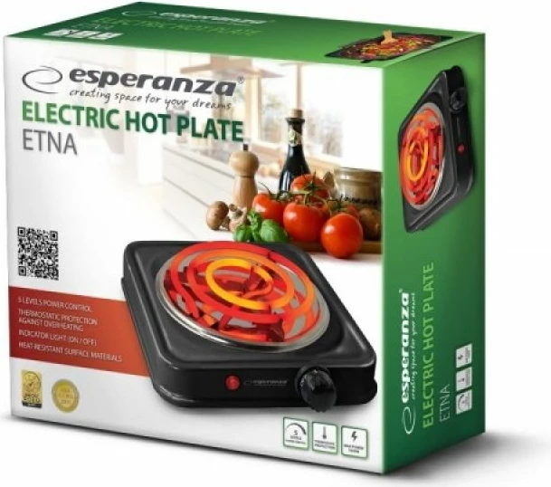 Plitë elektrike Esperanza ETNA EKH012K, e zezë