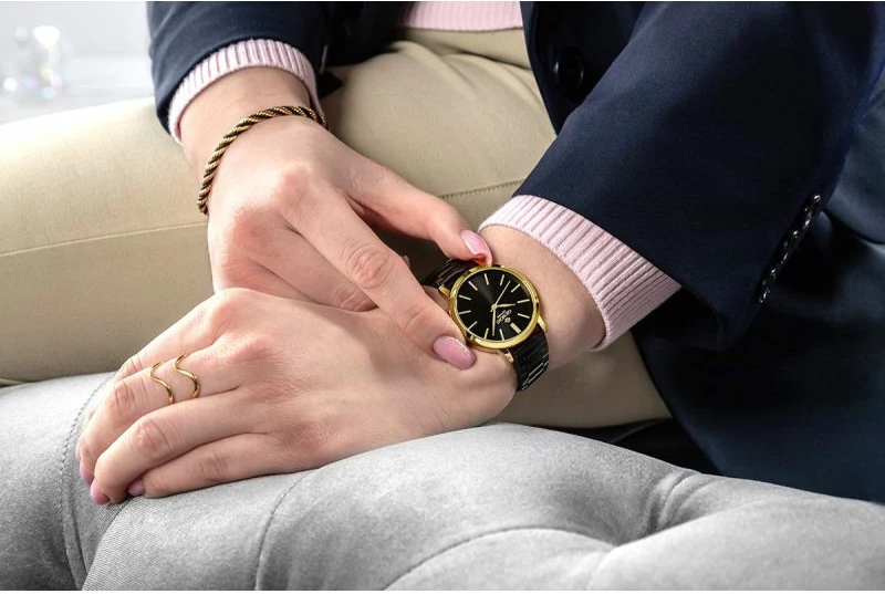 Orë dore femrash Giewont GW2360-B4, gold black, set