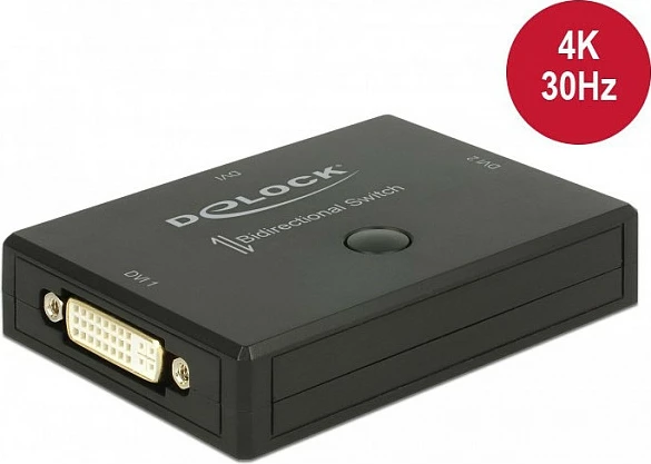 Switch DVI DeLOCK bidireksional manual, 4K 30Hz, i zi