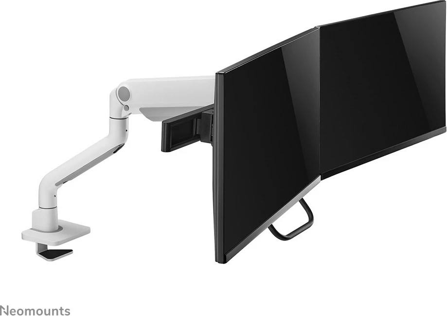 Krah monitori Neomounts DS75S-950WH2, për 2 ekrane, gas spring, Topfix, bardhë