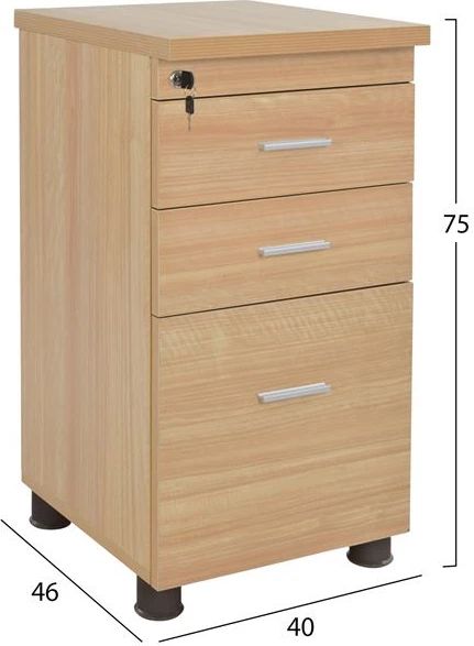 Sirtar profesional për zyre, ngjyrë lisi, FH2049.11, 40x52x60 cm