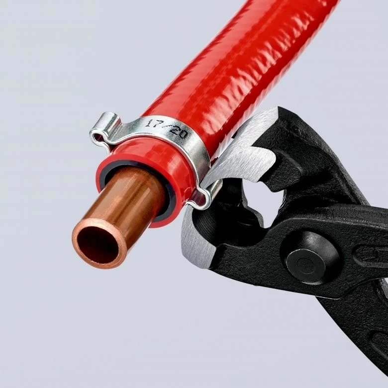 Knipex 10 99 I220 kapëse plastike 220mm e kuqe
