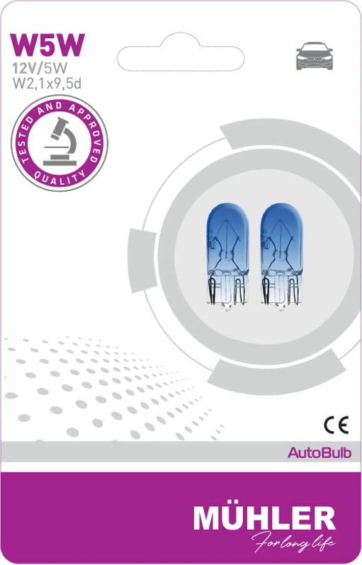 Lampa 12v 5w W2,1x9,5d Kalter Blister Muhler