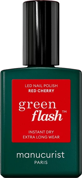 Llak për thonj Manucurist Green Flash për femra Red Cherry 15ml