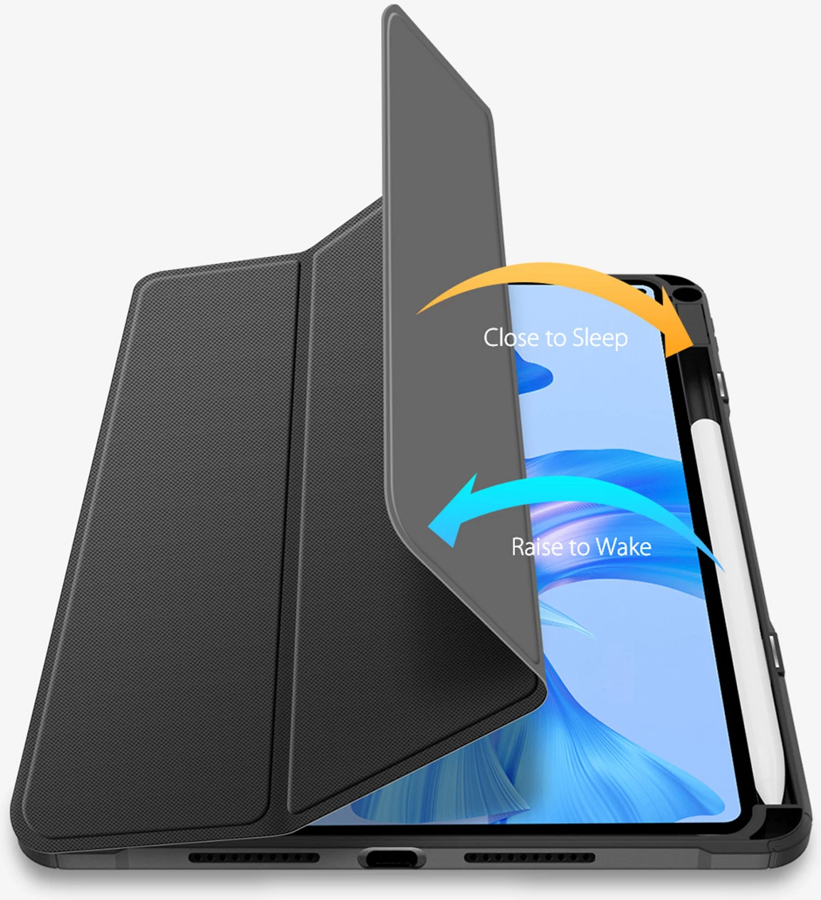 Mbështjellës tablet Dux Ducis Toby për Huawei MatePad Pro 11" (2022), me qëndrim, auto sleep, i zi