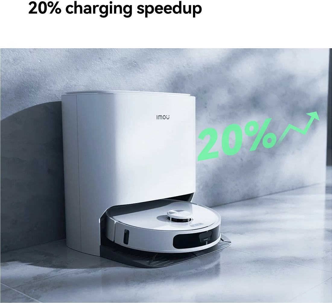 Fshesë robotike Imou RV3, me fshirje dhe LiDAR, bateri 6400mAh, e bardhë