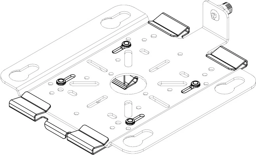 Mbajtës për access point LANCOM LX-7000 T-Bar Mount, 5 copë, e bardhë