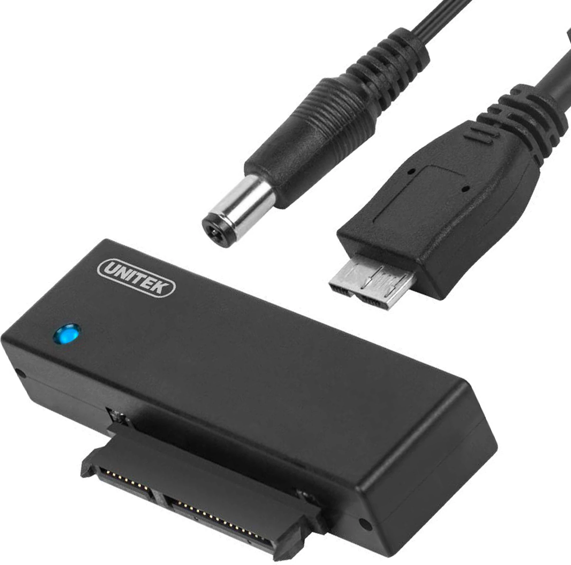 Adapter SATA III në USB 3.0 Unitek Y-1039 për HDD/SSD 2.5\"/3.5\", i zi