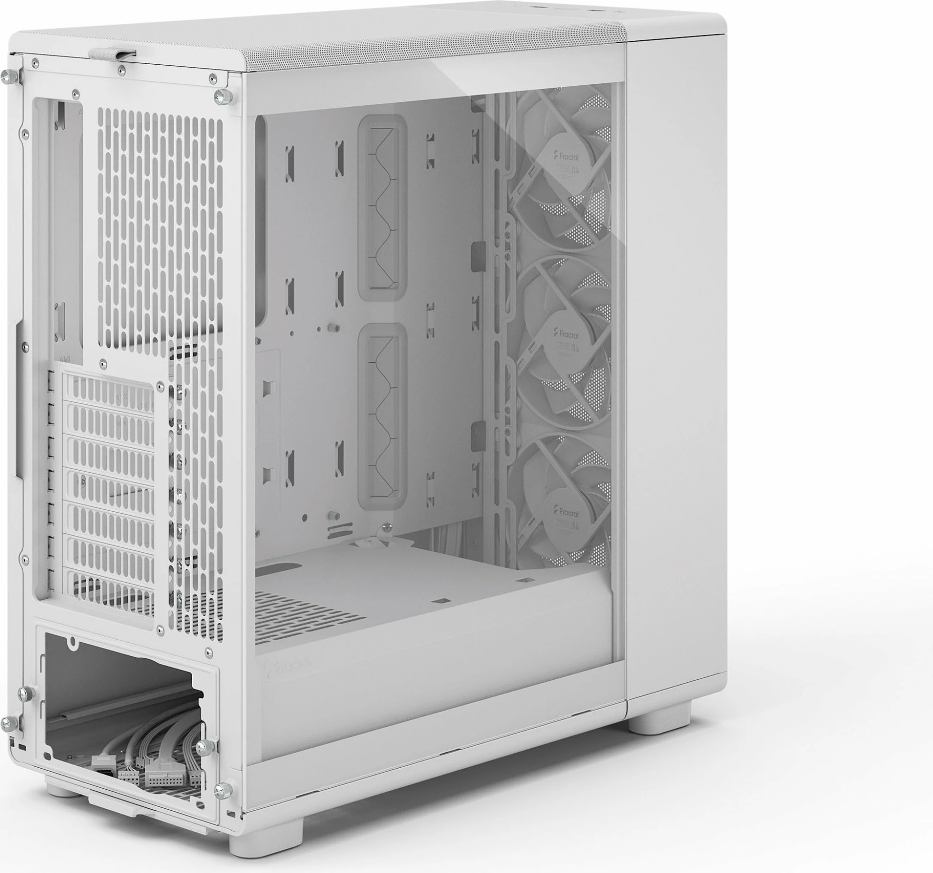 Kasë Fractal Design Epoch TG Clear Tint (FD-C-EPO1A-03), Midi Tower ATX/mATX/Mini-ITX, 3x Momentum 12 fans, e bardhë