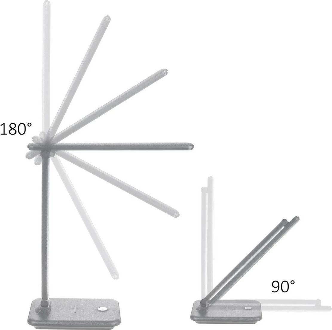 Lampë tavoline LED Maclean MCE616W, 9W, me karikues wireless Qi, E bardhë