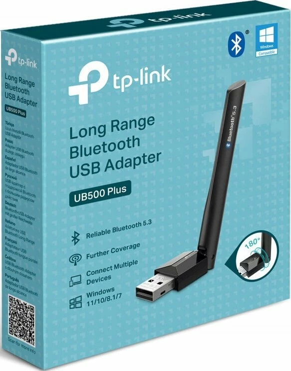 Adapter Bluetooth TP-Link UB500 Plus Bluetooth 5.3 USB-A, i zi