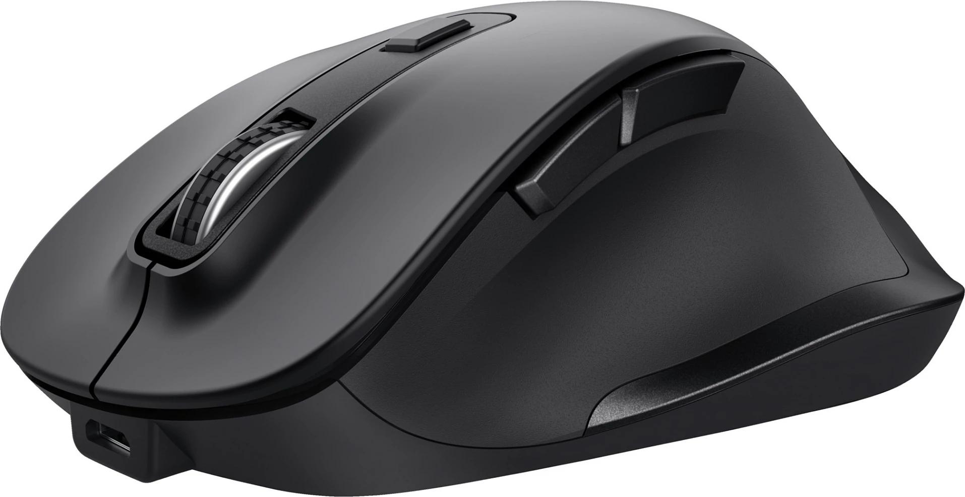 Maus Trust Fyda, wireless RF, rimbushshme, 2400 DPI, e zezë
