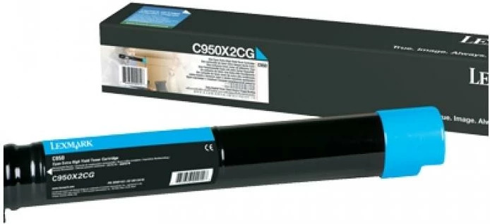 Toner Lexmark C950X2CG kapacitet shumë i lartë 24000 faqe, cyan