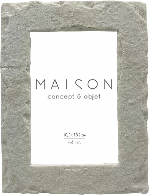 Kornizë foto Petra, polirezina, qelq, e bardhë, 21x16x2 cm