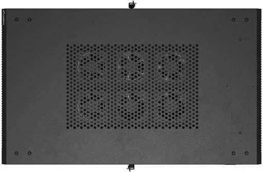 Shafë rack LANBERG 19" 42U 600x1000, derë e përparme me xham, e zezë