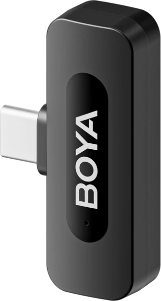 Mikrofon pa tela BOYA BY-V10 V2.0 2.4GHz USB-C, set me transmetues dhe marrës, i zi