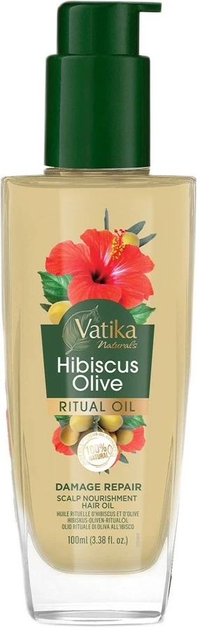 Vaj për flokë Dabur Vatika Hibiscus Olive Regenerating për femra 100ml