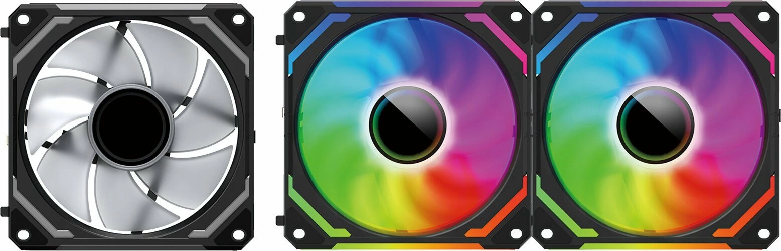 Ventilator kasë Redragon GC-F012 120 mm ARGB PWM, i zi, set 3 copë