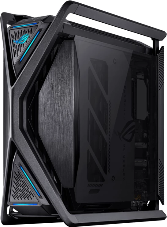 Kasë ASUS ROG Hyperion GR701 BTF Edition E-ATX/Midi Tower, tempered glass, 4x140mm fans, ARGB, 60W fast charging, e zezë