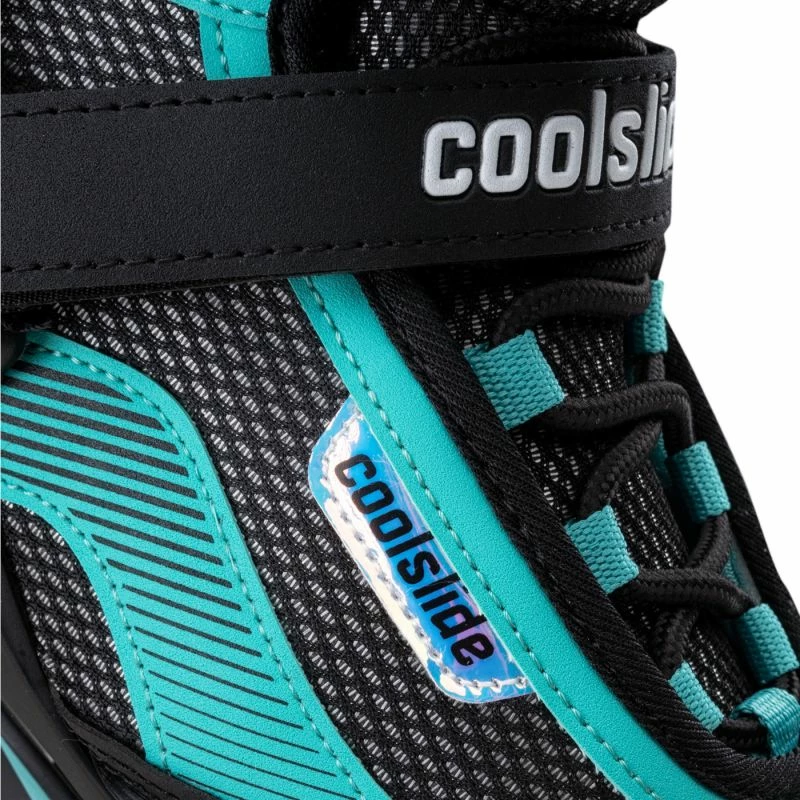 Atlete për femra Coolslide, të zeza dhe blu [Madhësia: 38]