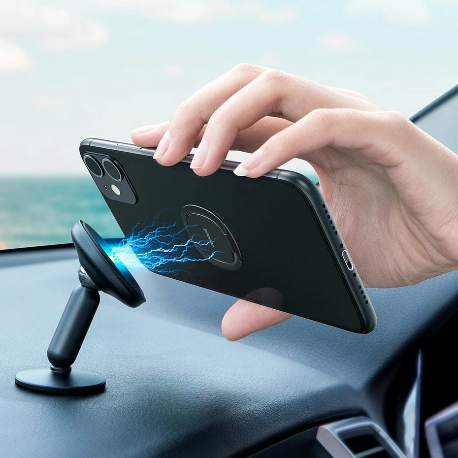 Mbështjellës unazë Baseus SUYB-0S për celular, ultra i hollë, argjendtë