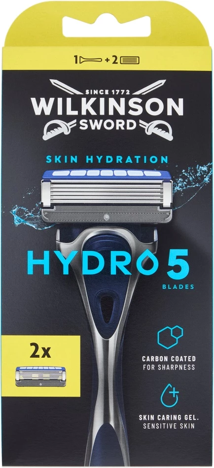 Rroje për burra Wilkinson Hydro 5 Skin Hydration, 5 teh, 2 rezerva