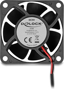 Ventilator axial DeLOCK 60x60x25 mm, 5V DC, 2-pin, i zi