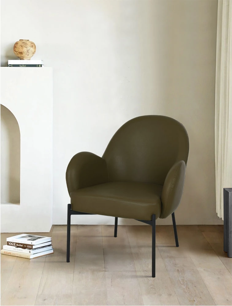 Karrige e ulët Scotch, ngjyrë ulliri, 70x70x81 cm