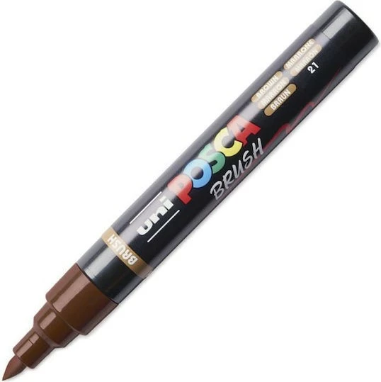 Uni-Marker Pc-5Br Brush Posca Brown