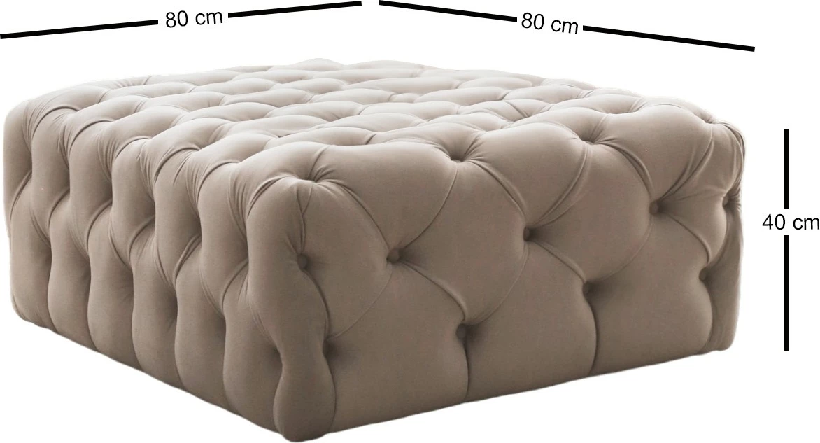 Puf Atelier del Sofa, Chester, krem