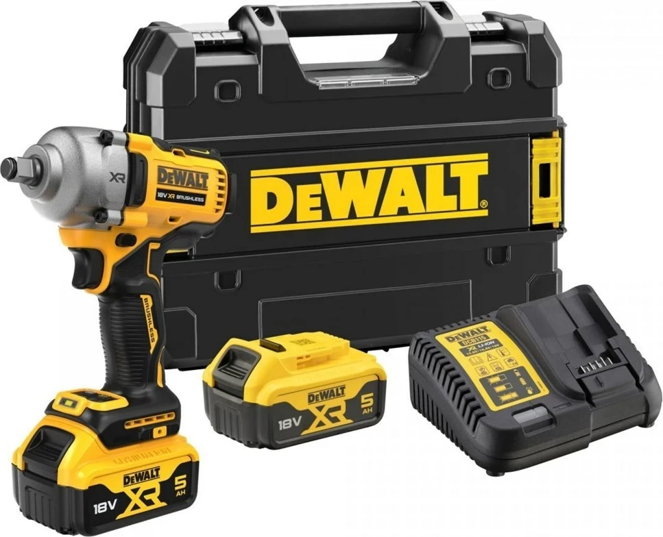 Çelës goditës DeWalt DCF891P2T, 18V, 2x5Ah XR, 812Nm, Verdhë, Zi, set me valixhe