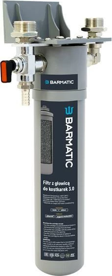 Filter uji për makina kubash akulli nënbanak, Barmatic, 3.0, kapacitet 30,000 L / 12 muaj, 180x90x340 mm, montim në mur
