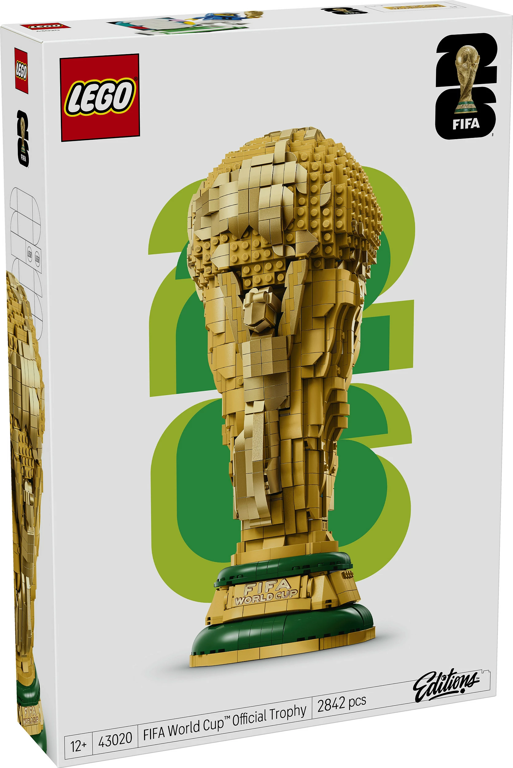Set ndërtimi LEGO FIFA World Cup Official Trophy 43020, 2842 copë, shumëngjyrësh