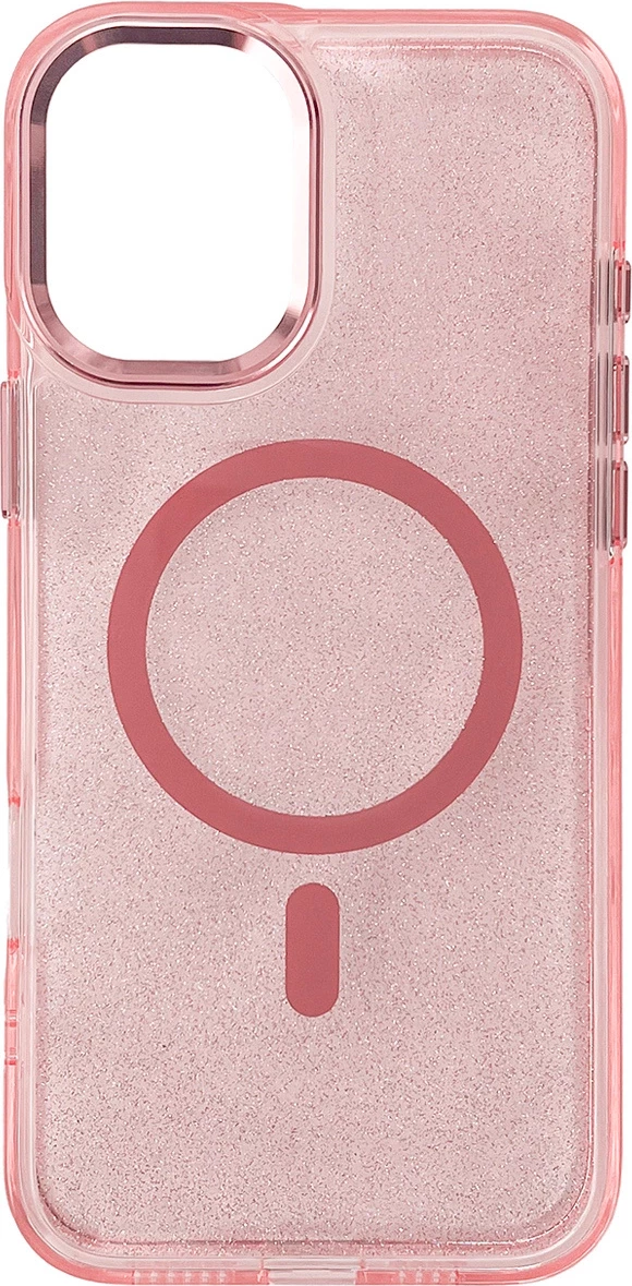 Mbështjellës Hurtel Glitter Case MagSafe për iPhone 17 Pro, Rozë