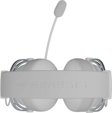 Kufje Genesis Toron 531, me mikrofon të ndashëm, për lojtarë, të bardha